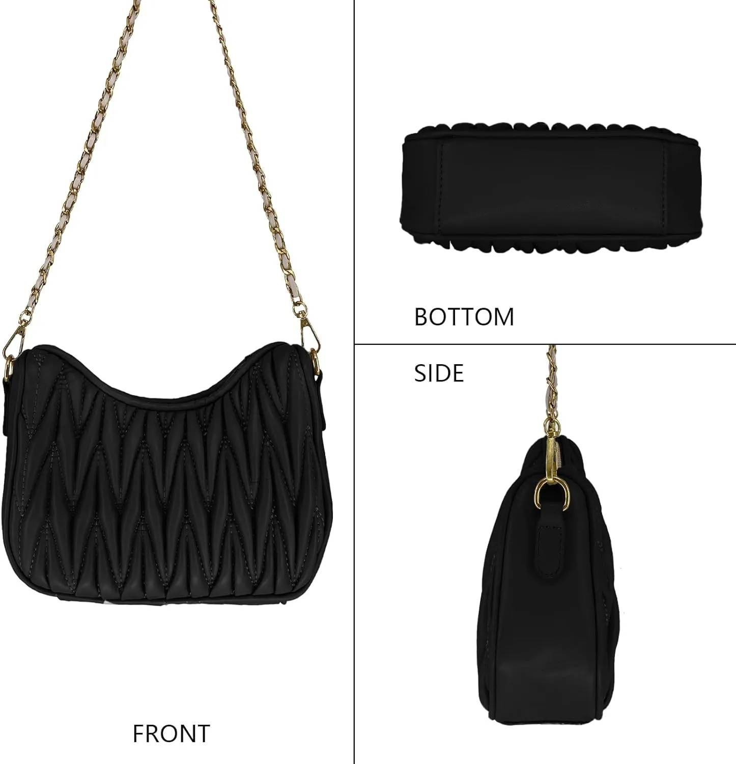 Convertible Vegan Leather Tote Bag for Women, Shoulder/Crossbody Work Purse with Detachable Strap