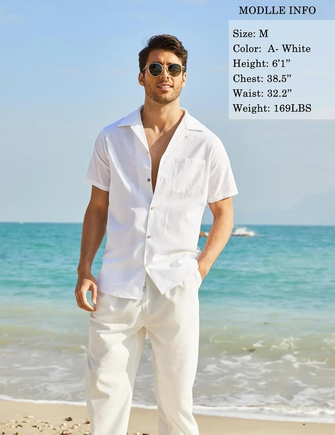 COOFANDY Men's Hawaiian Floral Shirts Cotton Linen Button Down Tropical Holiday Beach Shirts