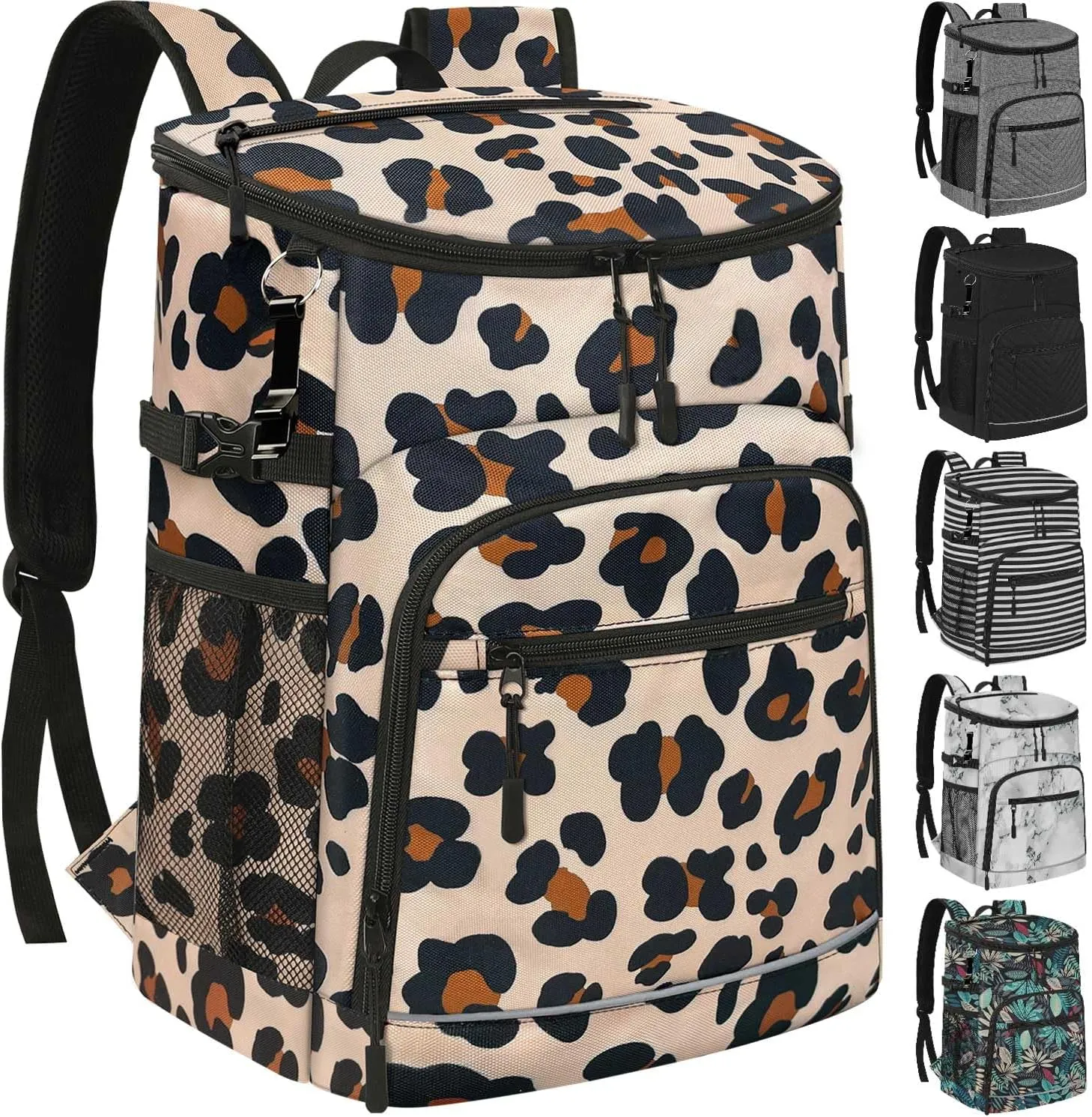Cooler Backpack Insulated Leakproof Waterproof Backpack Cooler Bag 30/45 Cans, Large Capacity Lightweight Travel Camping Beach Backpack Cooler Ice Chest for Men and Women