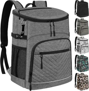 Cooler Backpack Insulated Leakproof Waterproof Backpack Cooler Bag 30/45 Cans, Large Capacity Lightweight Travel Camping Beach Backpack Cooler Ice Chest for Men and Women