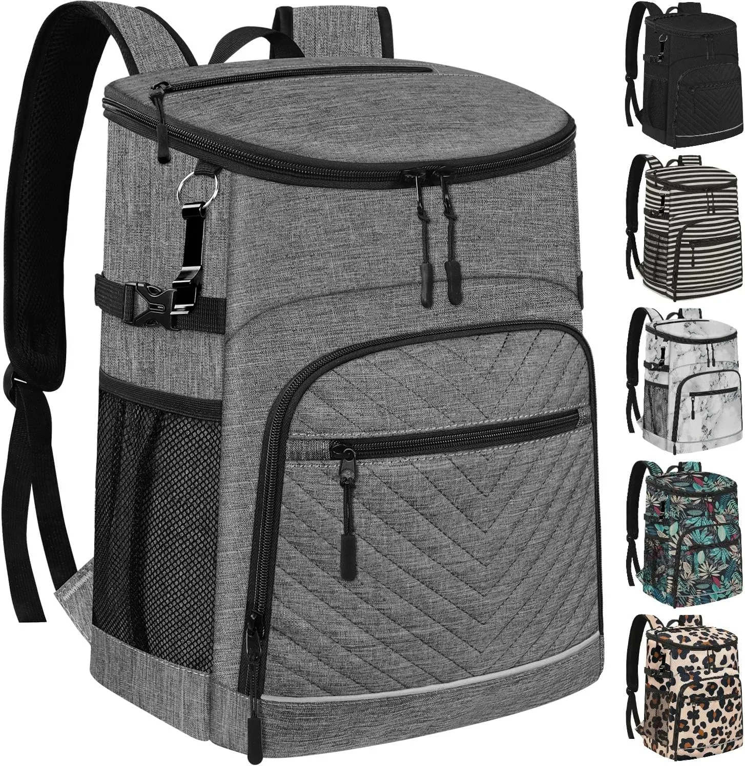 Cooler Backpack Insulated Leakproof Waterproof Backpack Cooler Bag 30/45 Cans, Large Capacity Lightweight Travel Camping Beach Backpack Cooler Ice Chest for Men and Women
