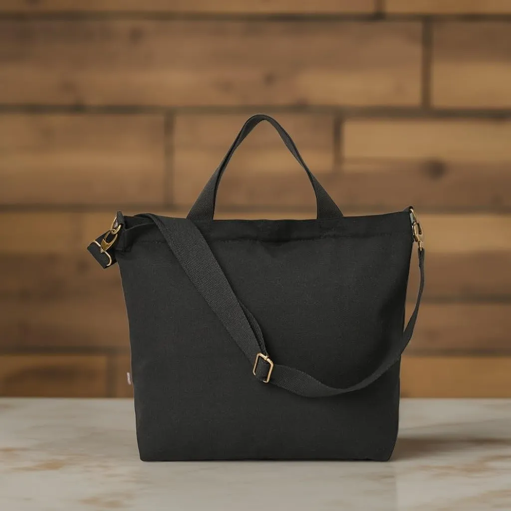 Cotton Durable Canvas Shoulder Crossbody Bag Messenger Laptop Briefcase Bag Multi Purpose Casual Tote