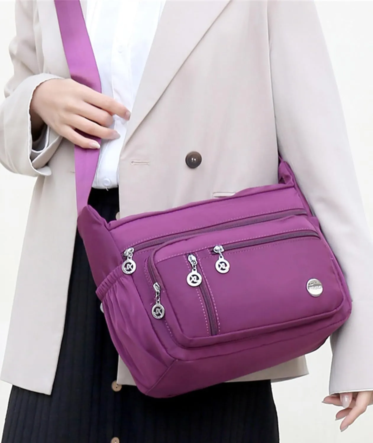 Crossbody Bag Purse for Women, Multiple Pockets Waterproof Shoulder Bag Travel Tote Handbag