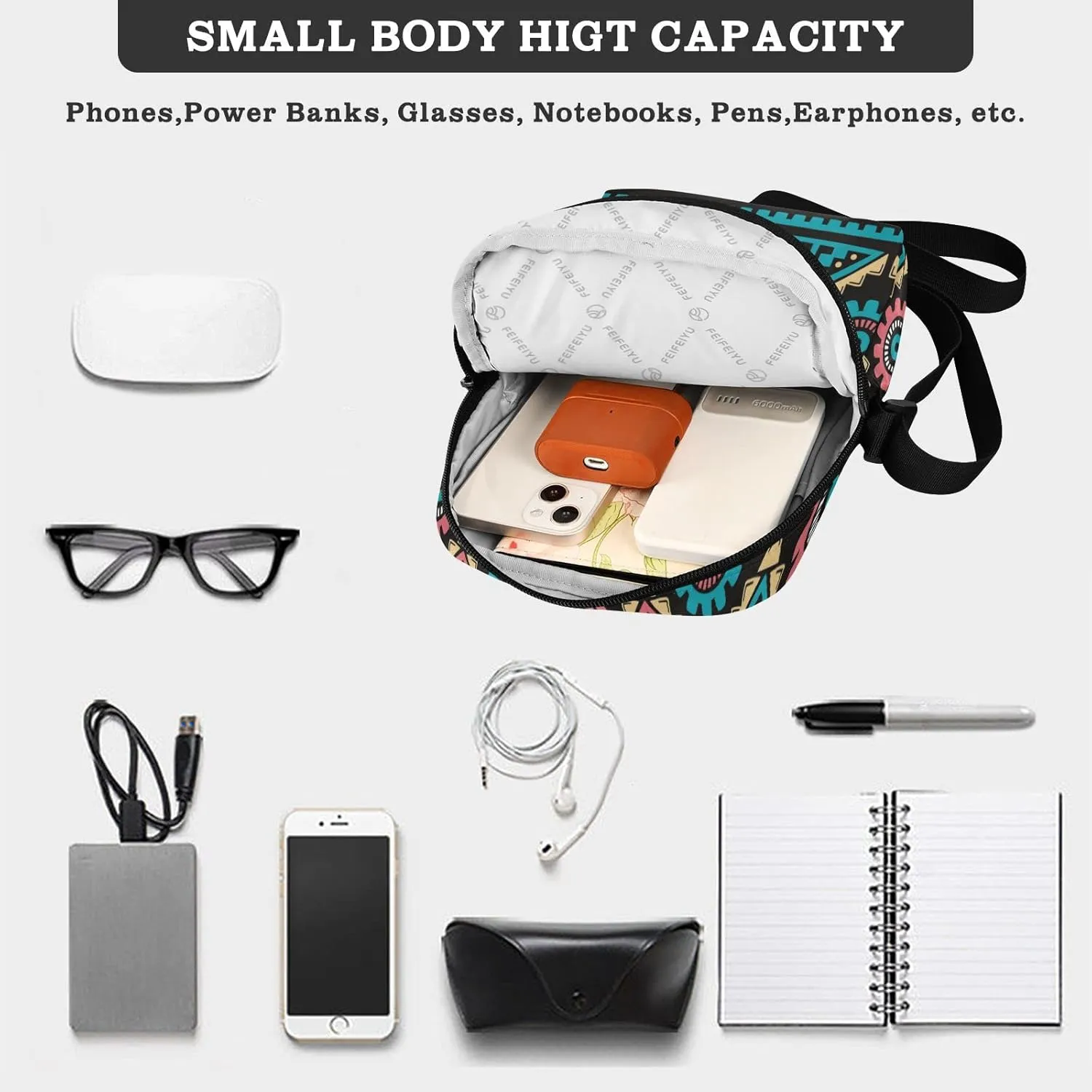 Crossbody Bags for Women Men Cross Body Bag Purses Small Shoulder Bag Side Bag Cell Phone Crossbody Bag