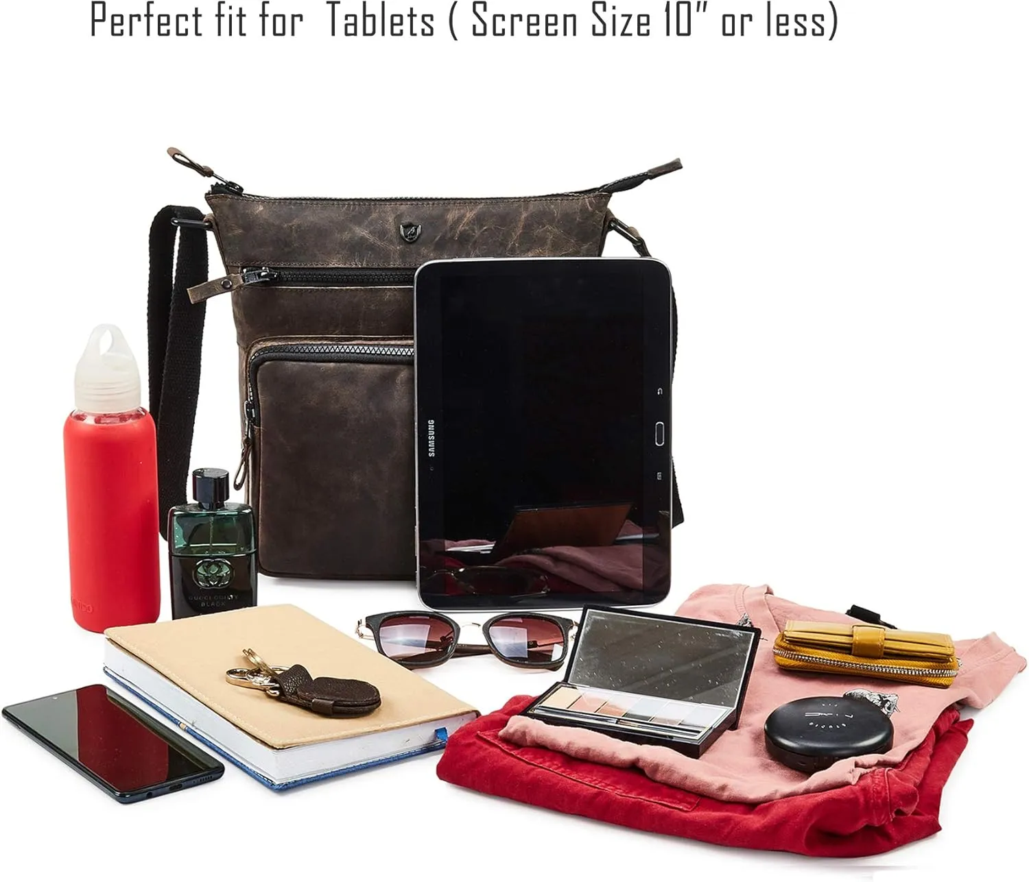 Crossbody Bags for Women Real Leather Purse Handmade Vintage Crossover Shoulder Pocketbook
