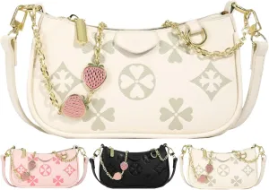 Crossbody Bags for Women Trendy Fashion Floral Pattern Casual Versatile Shoulder Bag for Daily Use Work Shopping Party