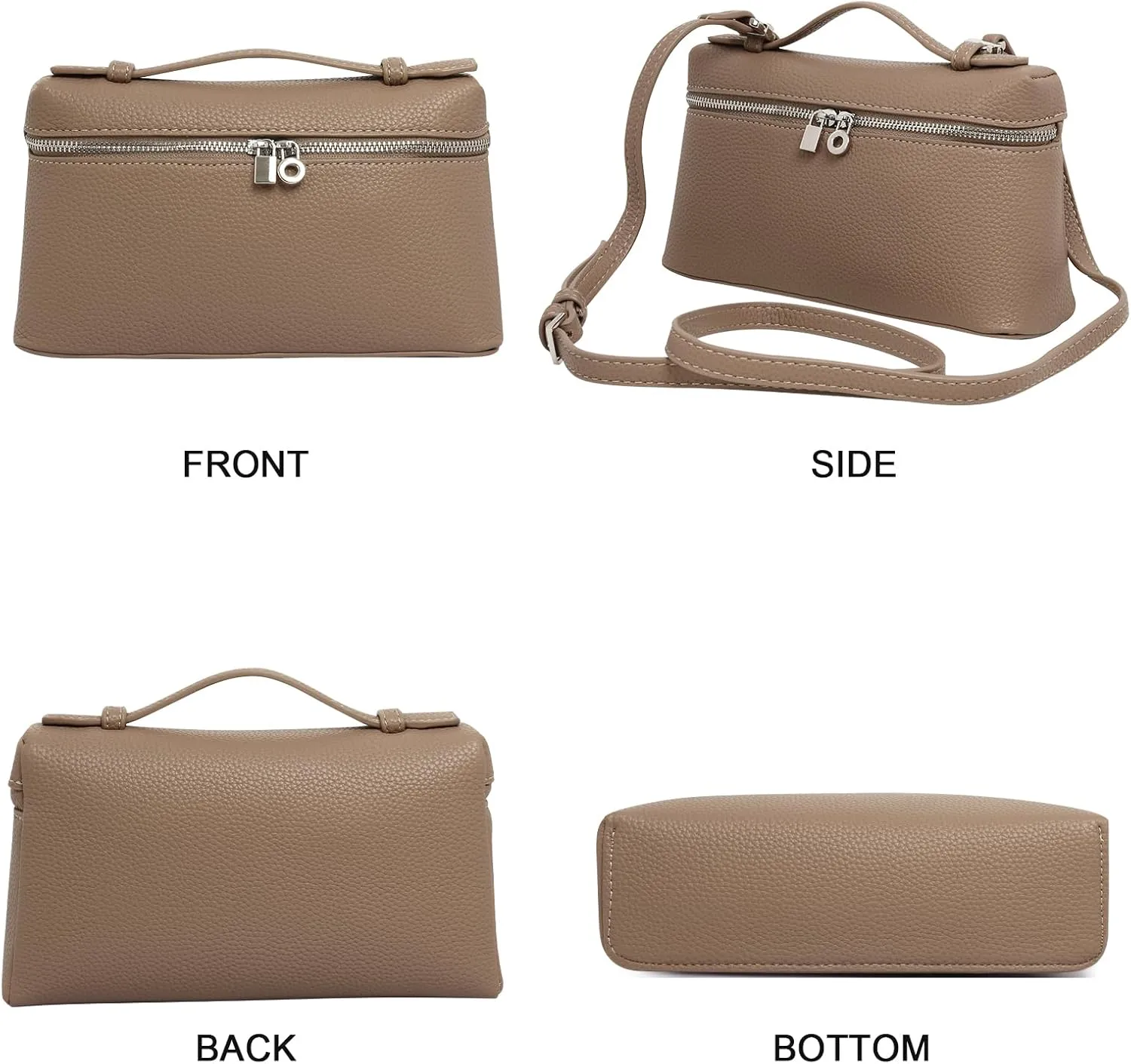 Crossbody Bags for Women,Small Top-Handle Pouch Purse Designer,Chic Handbags Shoulder Bag with Detachable Strap