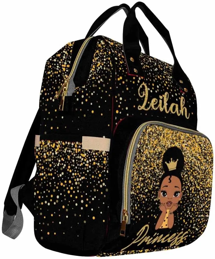 Custom Backpacks with Name Personalized Baby Diaper Bag Monogram Nappy Backpack with Thermal Pockets for Adults Kids Waterproof Travel Outdoor Mommy Bag Customized Gift