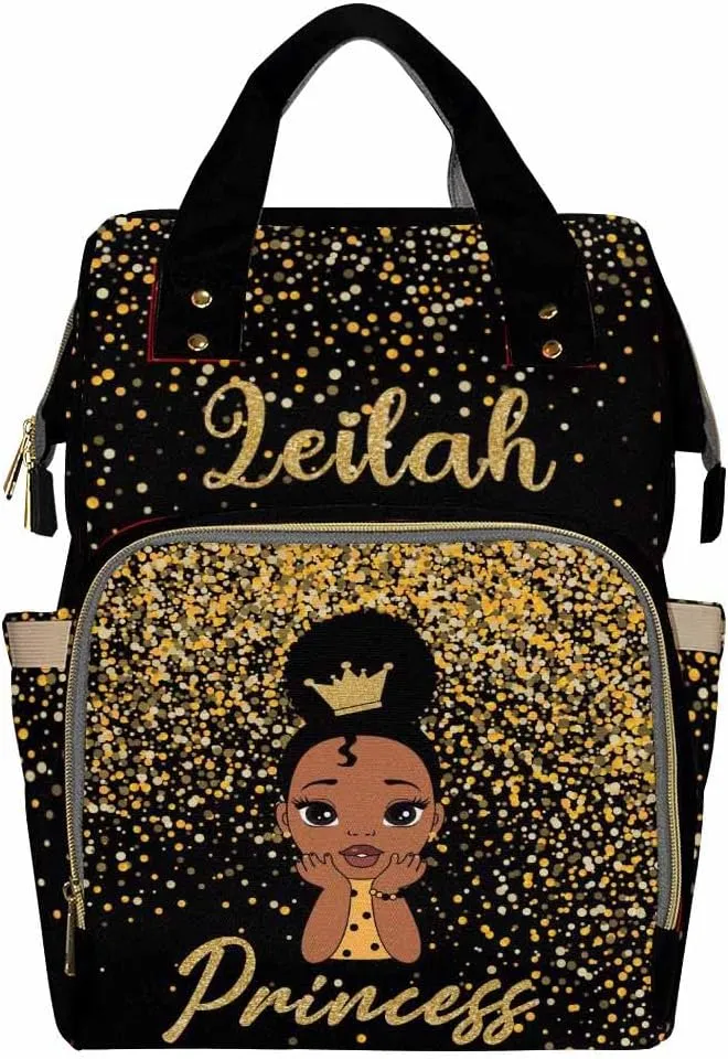 Custom Backpacks with Name Personalized Baby Diaper Bag Monogram Nappy Backpack with Thermal Pockets for Adults Kids Waterproof Travel Outdoor Mommy Bag Customized Gift