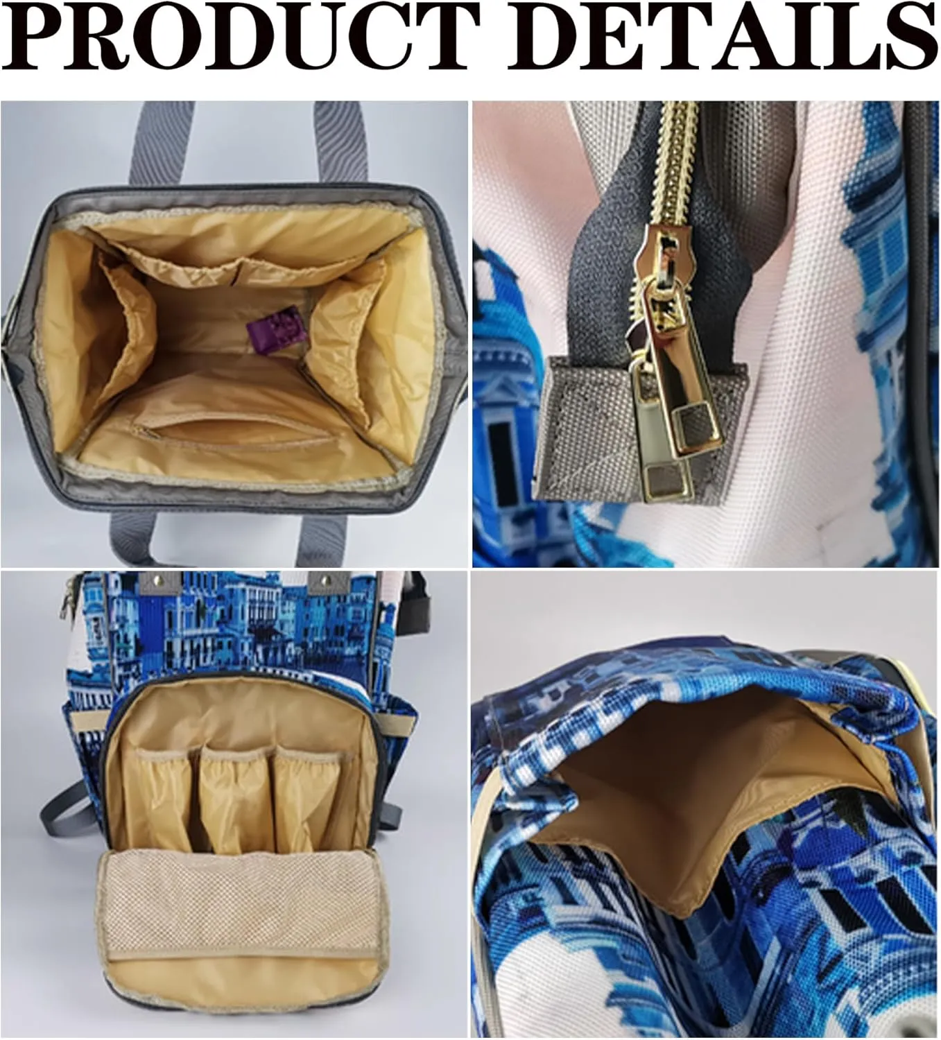 Custom Diaper Bag for Girls Personalized Diaper Bag Backpack &Insulated Water Bottle with Name Custom Monogram Baby Travel Bag Nursing Diaper Mommy Backpack with Adjustable Shoulder Straps Nappy Bag