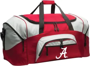 DELUXE Alabama Duffel Bag Alabama Gym Bag Large Size (Alabama A - Red)