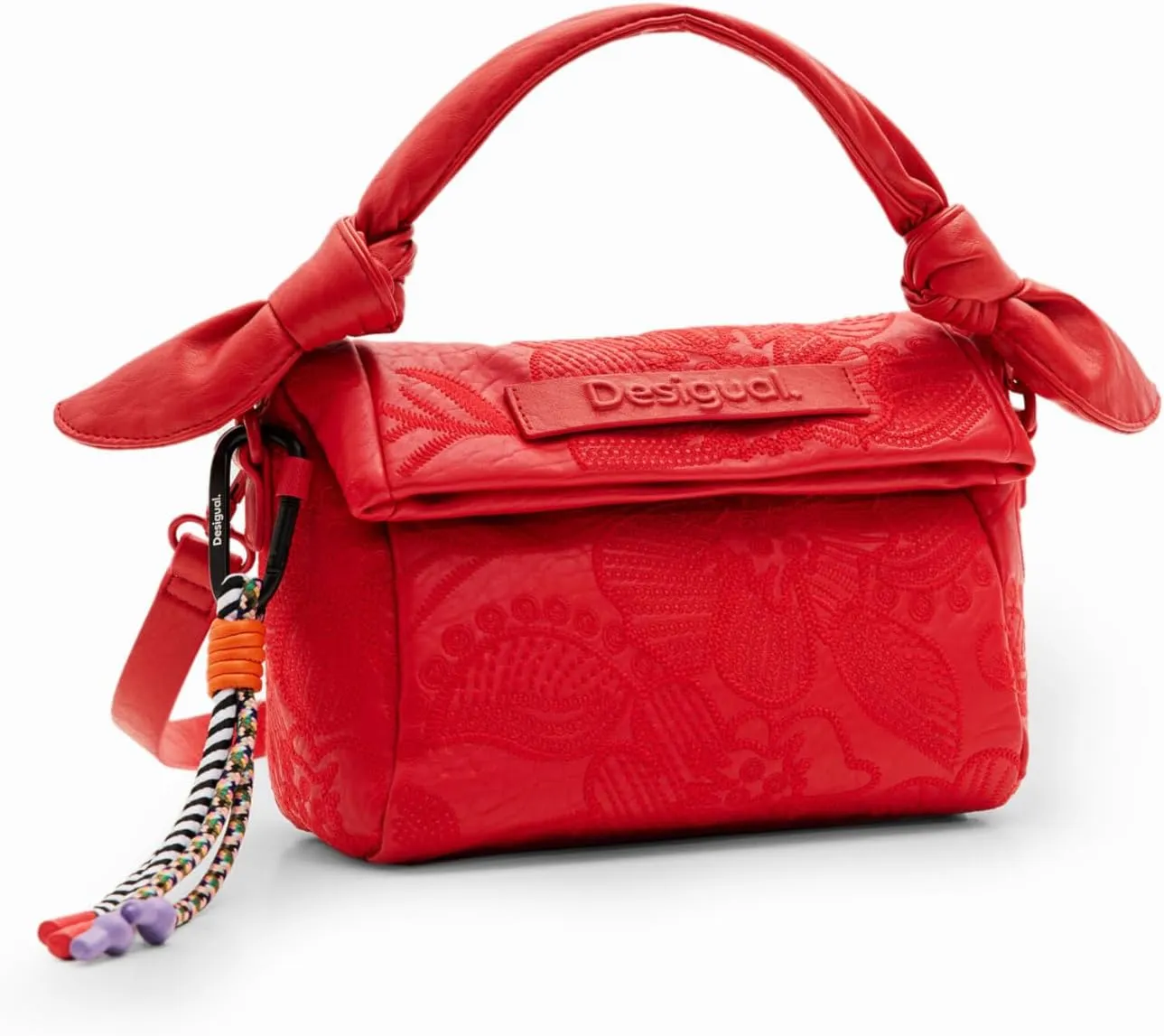 Desigual Xs Embroidered Floral Bag