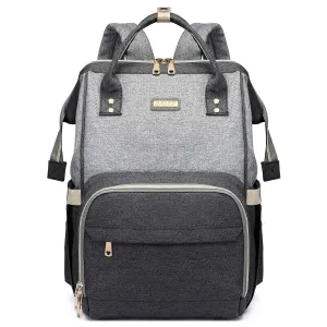 Diaper Bag Backpack for Women, Baby Bags for Girls,Diaper Bag with Changing Pad, and Insulated Pockets (Dark Grey  Light Grey)