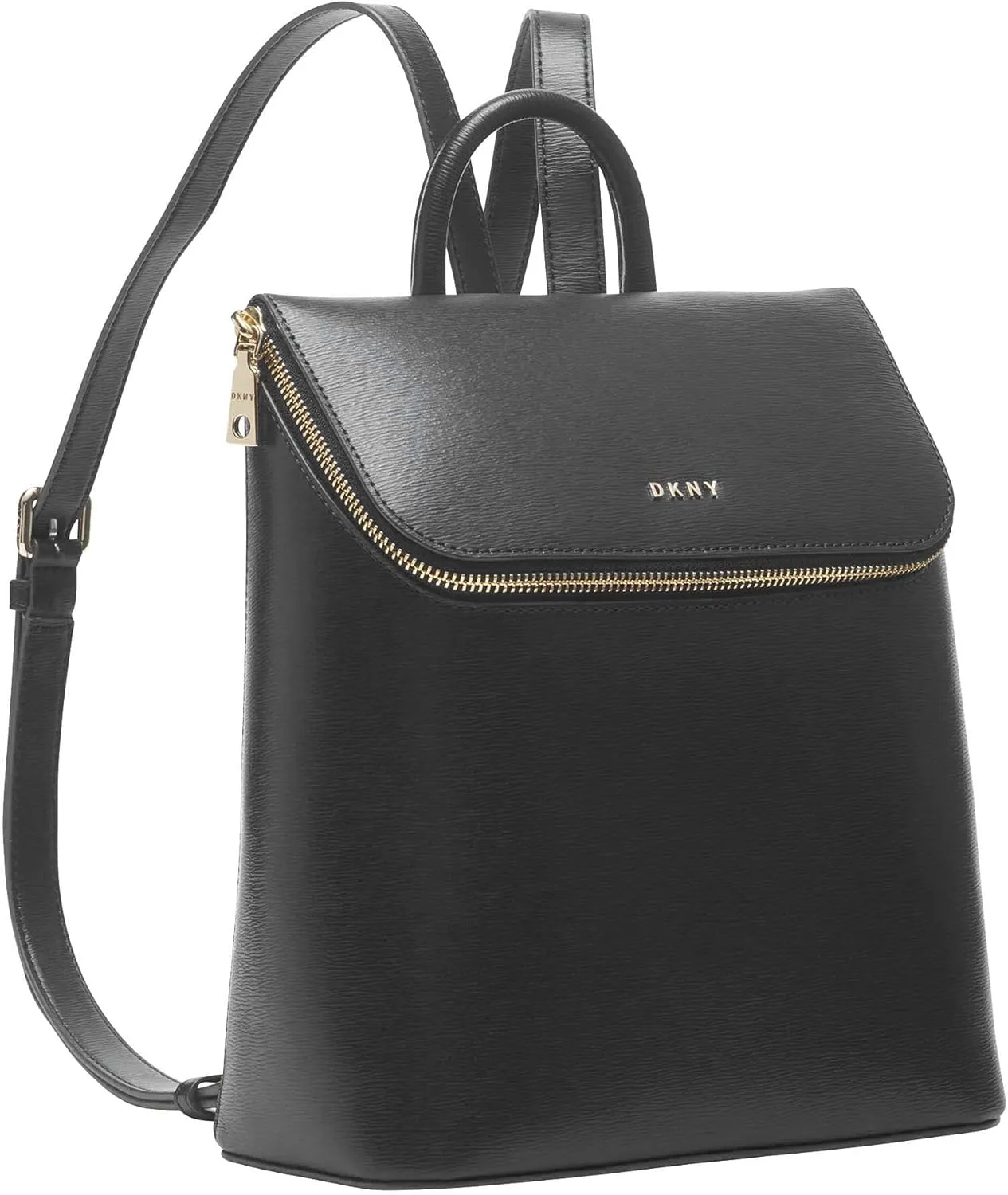 DKNY womens Dkny Bryant Tz Backpack, Black/Gold, One Size US