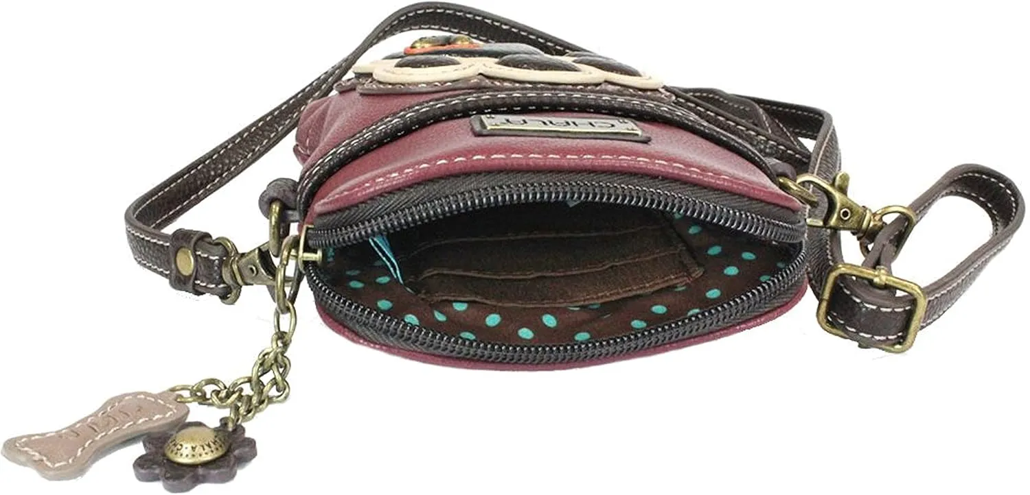 Dog Lovers Paw Print Chala Cellphone Convertible Strap Crossbody Handbag Dog Lovers, Dog Mom