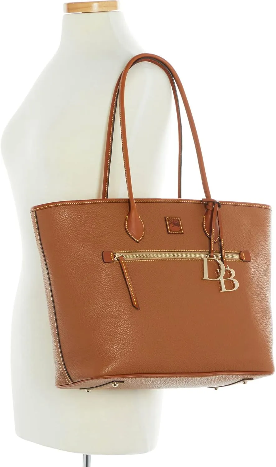 Dooney & Bourke Large Tote Bags for Women, Large Leather Tote Bag with Zipper Pockets and Long Shoulder Straps