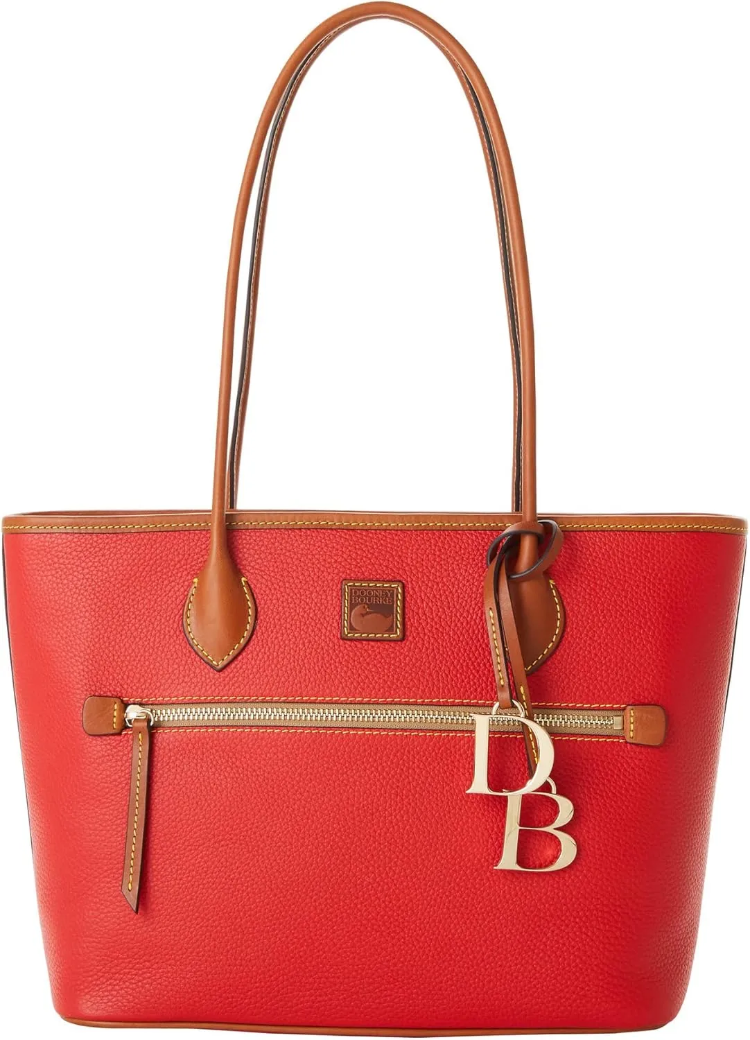 Dooney & Bourke Large Tote Bags for Women, Pebble Grain Leather Tote Bag with Zipper and Long Shoulder Straps