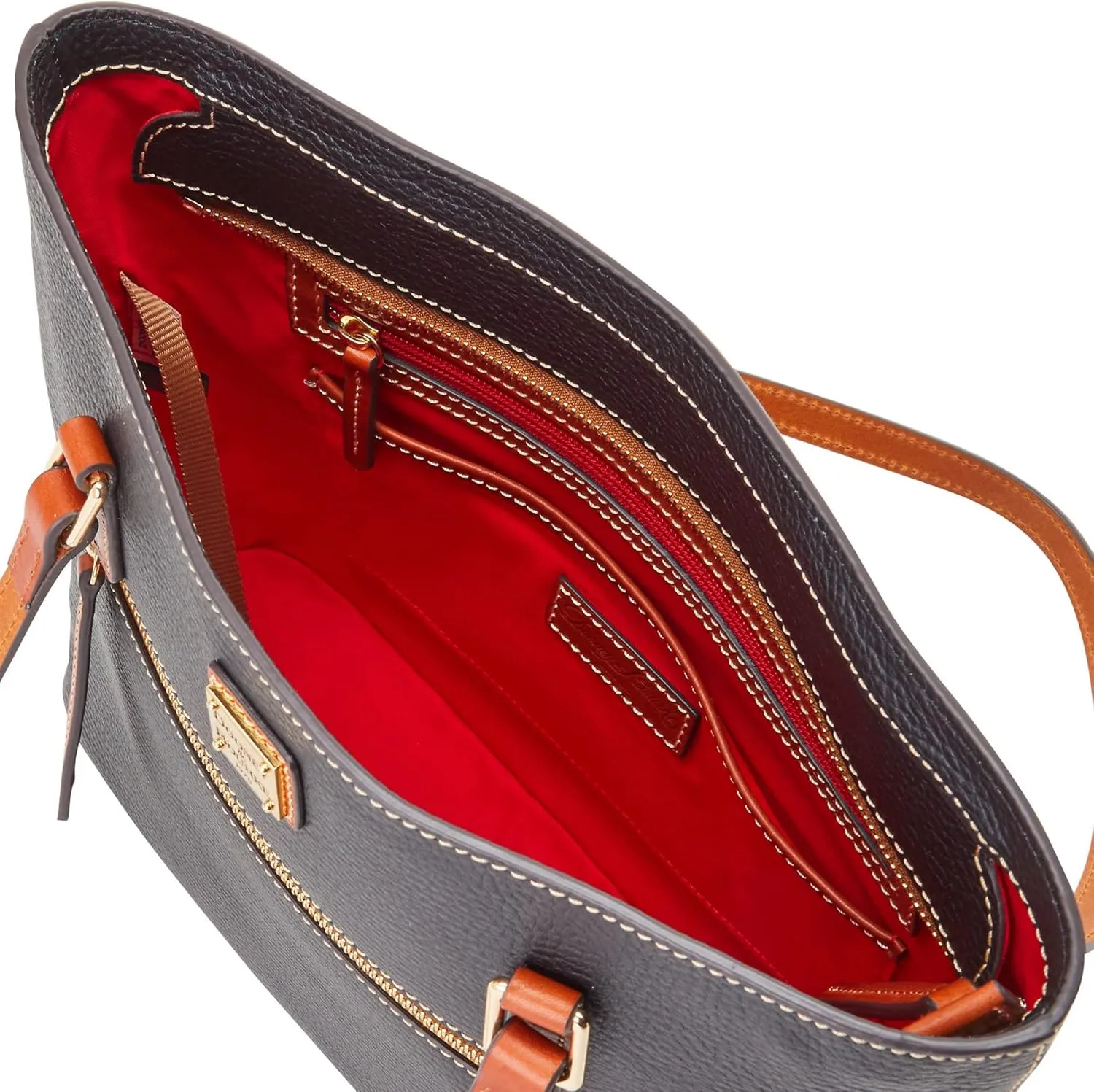 Dooney & Bourke Tote Bags for Women, Large Pebble Grain Leather Shopper Tote Bag with Zipper