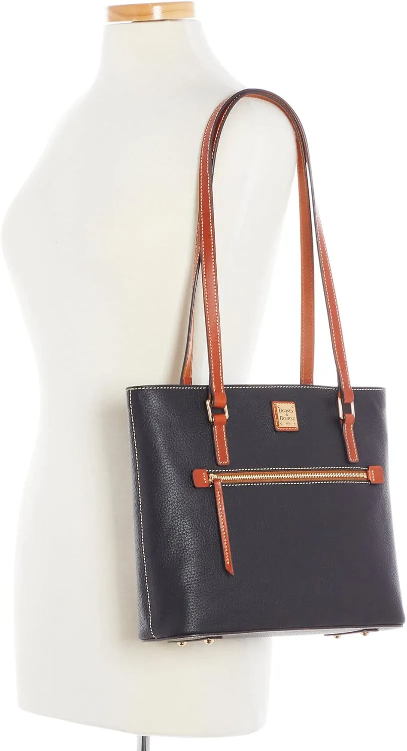 Dooney & Bourke Tote Bags for Women, Large Pebble Grain Leather Shopper Tote Bag with Zipper