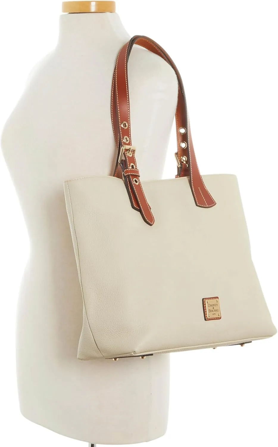 Dooney & Bourke Tote Bags for Women, Pebble Grain Leather Emily Tote Bag with Zipper Compartment