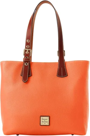 Dooney & Bourke Tote Bags for Women, Pebble Grain Leather Emily Tote Bag with Zipper Compartment