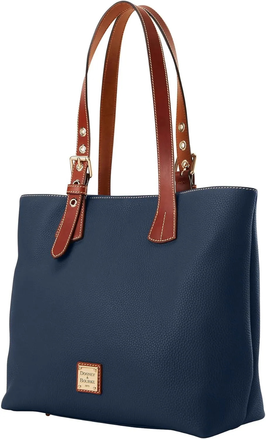 Dooney & Bourke Tote Bags for Women, Pebble Grain Leather Emily Tote Bag with Zipper Compartment