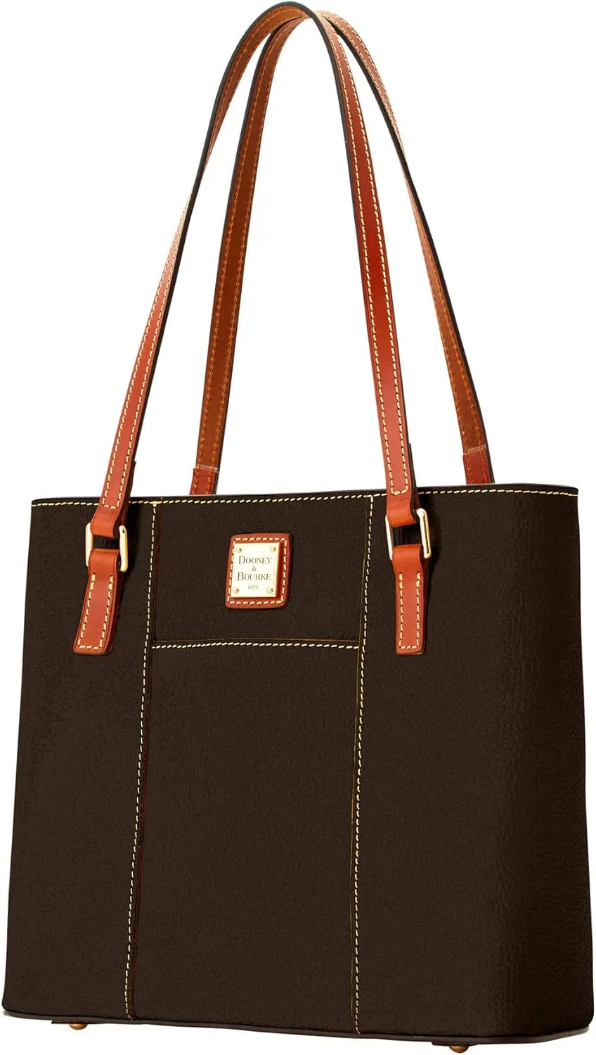 Dooney & Bourke Women's Small Lexington Tote in Pebble Grain Leather, Handbag with Long Leather Shoulder Straps