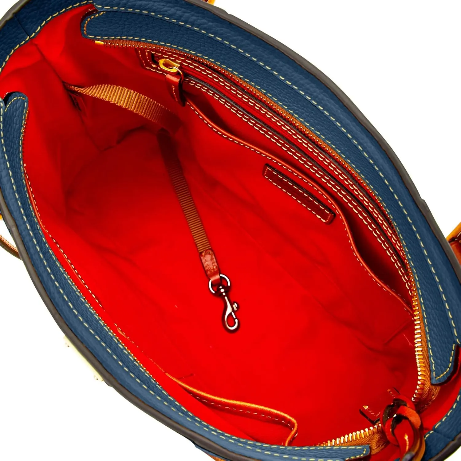 Dooney & Bourke Women's Small Lexington Tote in Pebble Grain Leather, Handbag with Long Leather Shoulder Straps