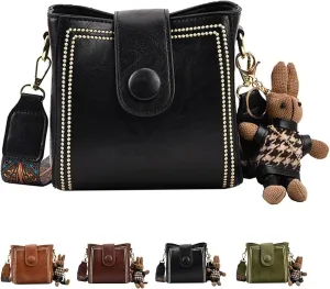 Dragentle Vintage Fashion Bag, Vintage Bucket Bags For Women with Adjustable Wider Shoulder Strap