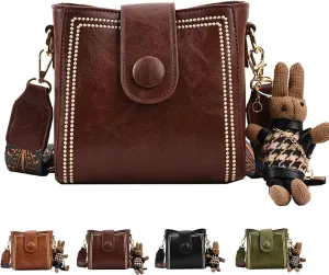 Dragentle Vintage Fashion Bag, Vintage Bucket Bags For Women with Adjustable Wider Shoulder Strap