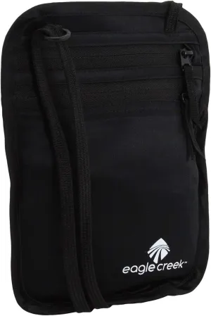 eagle creek TRAVEL GEAR Women's Undercover Silk Neck Wallet, Black, One Size