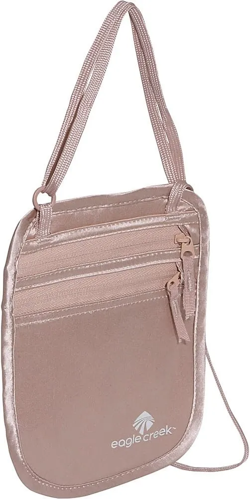 eagle creek TRAVEL GEAR Women's Undercover Silk Neck Wallet, Rose, One Size