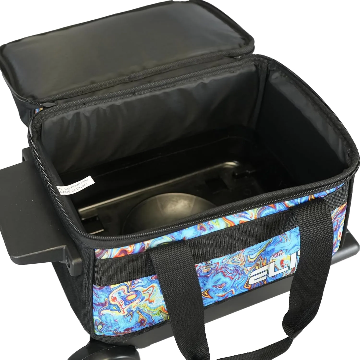 ELITE Basic Single Roller Bowling Ball Bag | Multiple Colors | Fits Up to Size 10.5 Shoes | Compact Design | Bowling Bags With Wheels