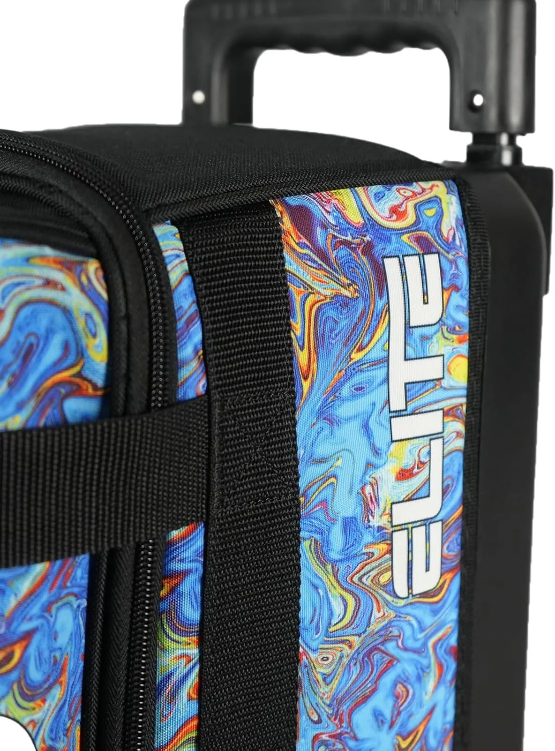 ELITE Basic Single Roller Bowling Ball Bag | Multiple Colors | Fits Up to Size 10.5 Shoes | Compact Design | Bowling Bags With Wheels
