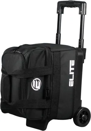 ELITE Basic Single Roller Bowling Ball Bag | Multiple Colors | Fits Up to Size 10.5 Shoes | Compact Design | Bowling Bags With Wheels