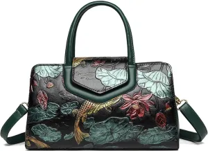 Embossed Tote Bag, Large Capacity Shoulder Crossbody Bag