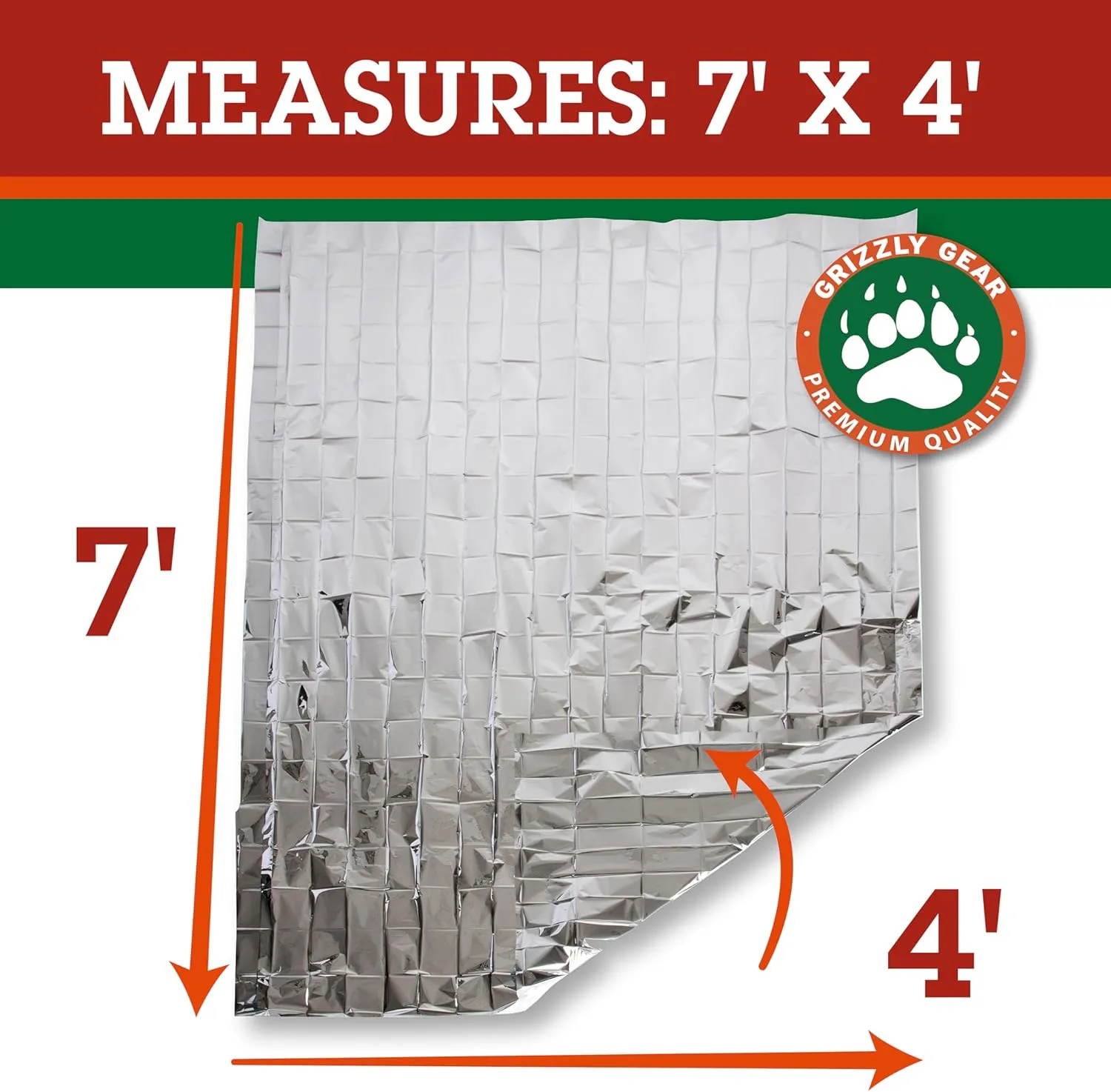 Emergency Mylar Thermal Blankets (10 Pack) Survival Kit Camping Space Blanket - Perfect for Hiking, Outdoors, Marathon Runs or First Aid Set- Bug Out Bag Essential - Keep Heat Insulated