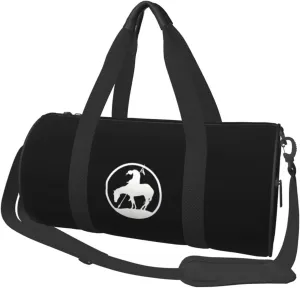 End Trail Native American Indian Warrior Convertible Garment Bag with Shoulder Strap, Carry on Garment Duffel Bag for Men Women - Rolling Foldable for Travel Luggage Bags (Black)