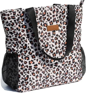 ESVAN Original Floral Water Resistant Large Tote Bag Shoulder Bag for Gym Beach Travel Daily Bags Upgraded