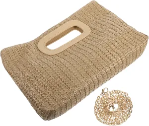 Evening Crossbody Bag Women's Shoulder Handbag Woven Fashion Shoulder Messenger Bag Rustic Hand Purse