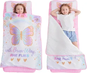 Extra Large Toddler Nap mat by Cokouchyi, Toddler Sleeping Bag with Removable Pillow, Measures 53 x 21 x 1.5 Inches, Sleeping Mat, Ideal for Daycare and Preschool Kindergarten
