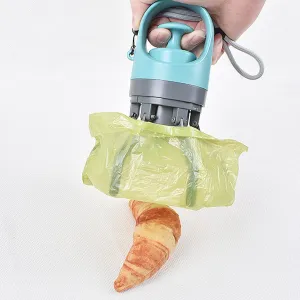 Fabater Dog Pooper Scooper, Portable Dog Claw Poop Scooper with Bag Dispenser, No Touch Pick Up, Poop Picker Upper Tool for Small, Medium and Large Dogs, Lightweight and Easy to Operate