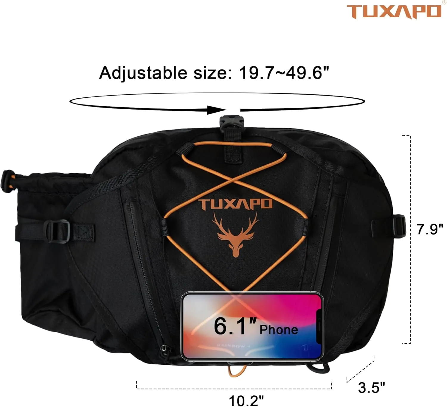 Fanny Pack for Men Black Waist Bags large Running Packs Outdoor Belt Bag for Cycling Hiking Travel Festival Gifts