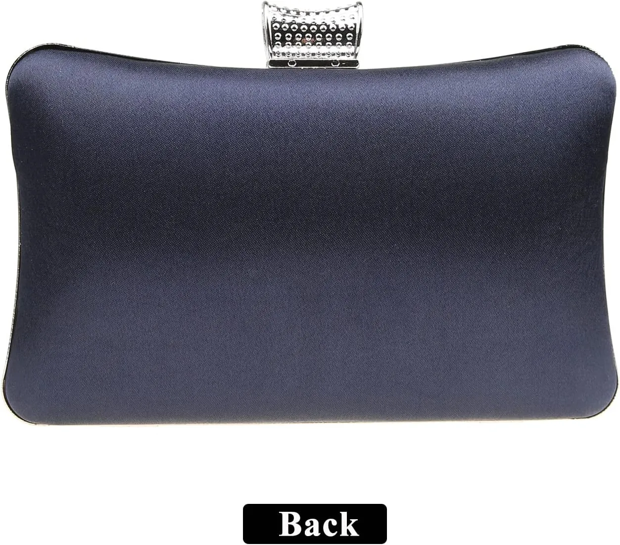 Fashion Womens Jane Satin Diamante Clutch Rhinestone Evening Bridal Prom Party Handbag Crossbody Purse Chain Bag