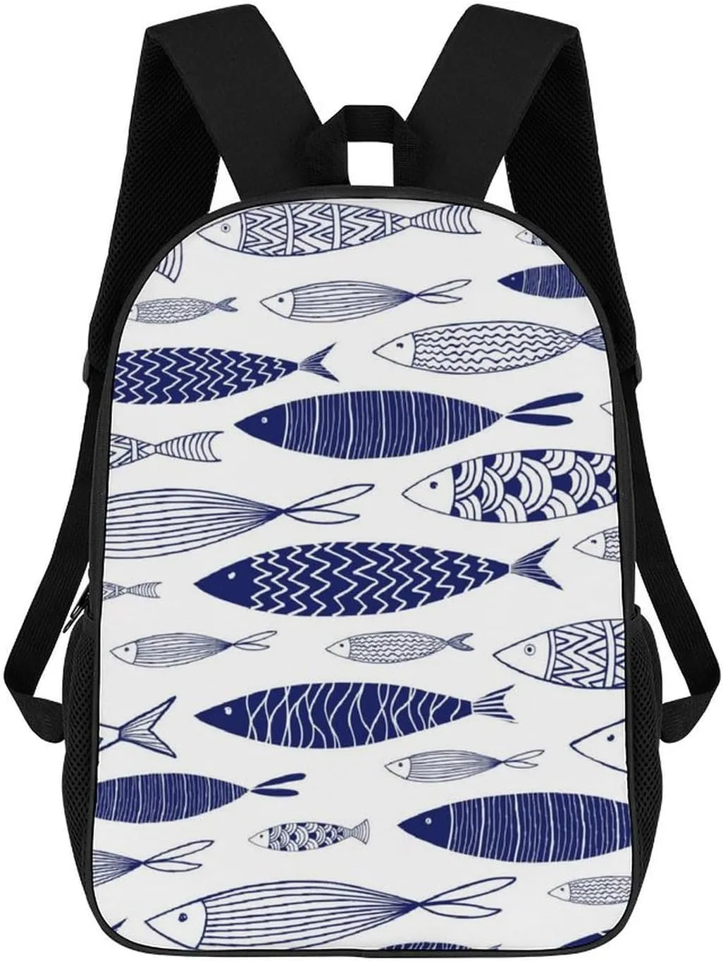Fish Backpack Lightweight Waterproof Backpacks Laptop Backpack for Unisex Casual Travel Daypacks Large Capacity