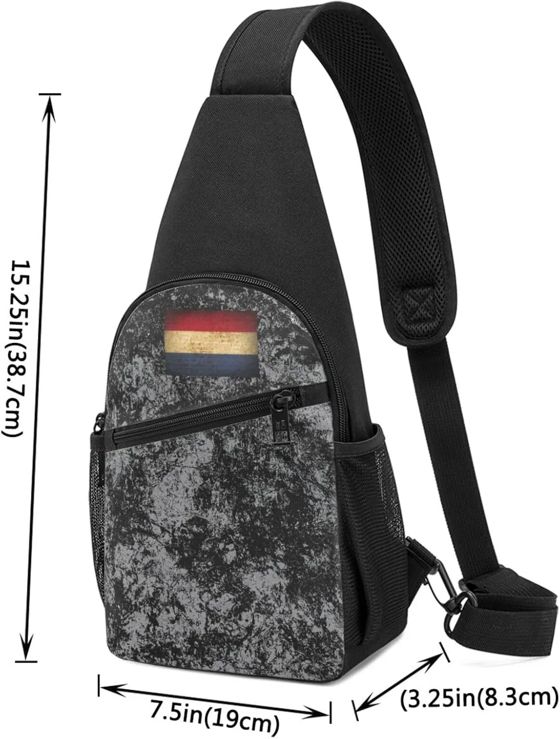 Flag of the Netherlands Sling Bag Crossbody Backpack Shoulder Casual Daypack Bags for Men Women