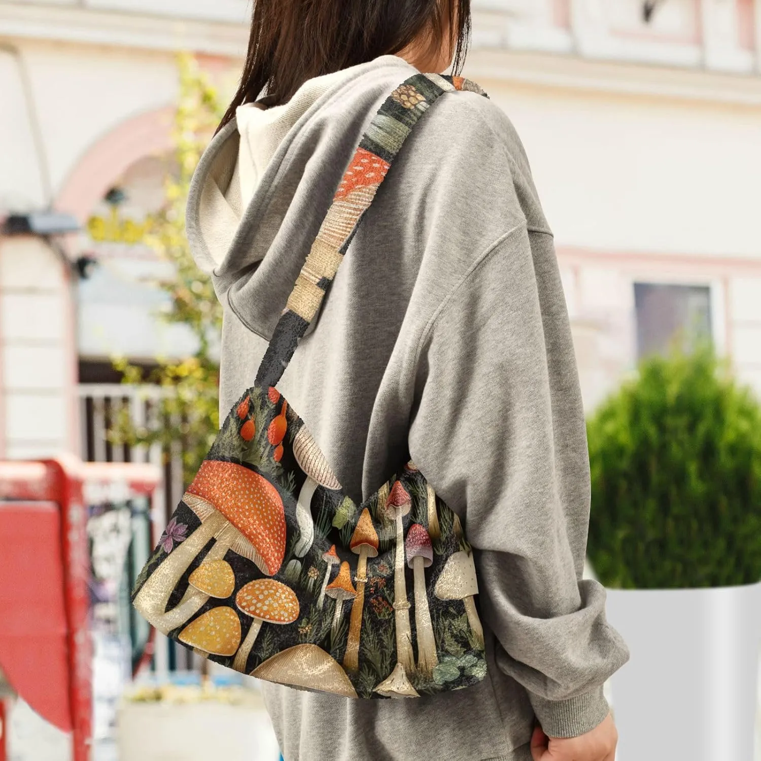 Floral Peony Flowers Lady Shoulder Bag, Handbag Shoulder Bag, Hand Bag for Ladies