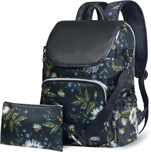 Fmeida Backpack for Women Work Backpack Purse College Bookbag Anti Theft Back Pack Waterproof Nylon Backpack Hummingbird