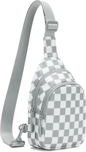 FODOKO Sling Crossbody Bag Main Compartment, Zippered Front Pockets, Adjustable Shoulder Strap, WaterResistant Lightweight