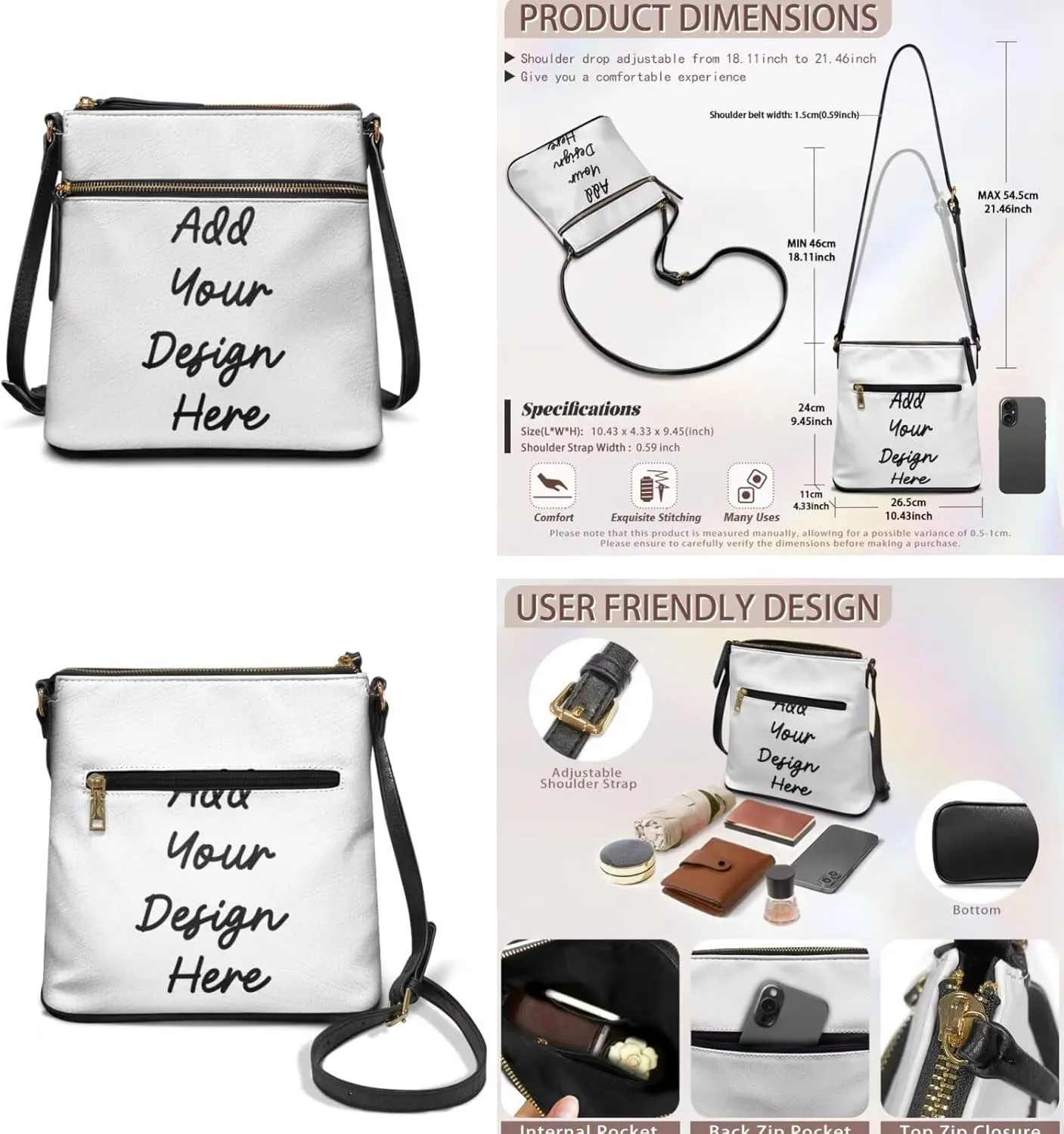 FOR U DESIGNS Green Theft Proof Crossbody Bag for Women St. Patrick's Day Travel Shoulder Handbags and Purses Set